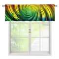 Colorful Swirl Print Window Valance