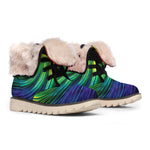 Colorful Swirl Print Winter Boots