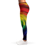 Colorful Swirl Print Women's Leggings