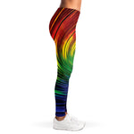 Colorful Swirl Print Women's Leggings