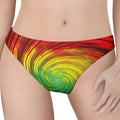 Colorful Swirl Print Women's Thong