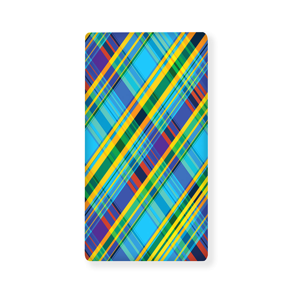 Colorful Tartan Pattern Print Baby Crib Sheet