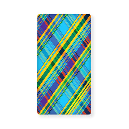 Colorful Tartan Pattern Print Baby Crib Sheet
