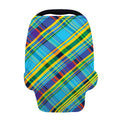 Colorful Tartan Pattern Print Baby Seat Cover