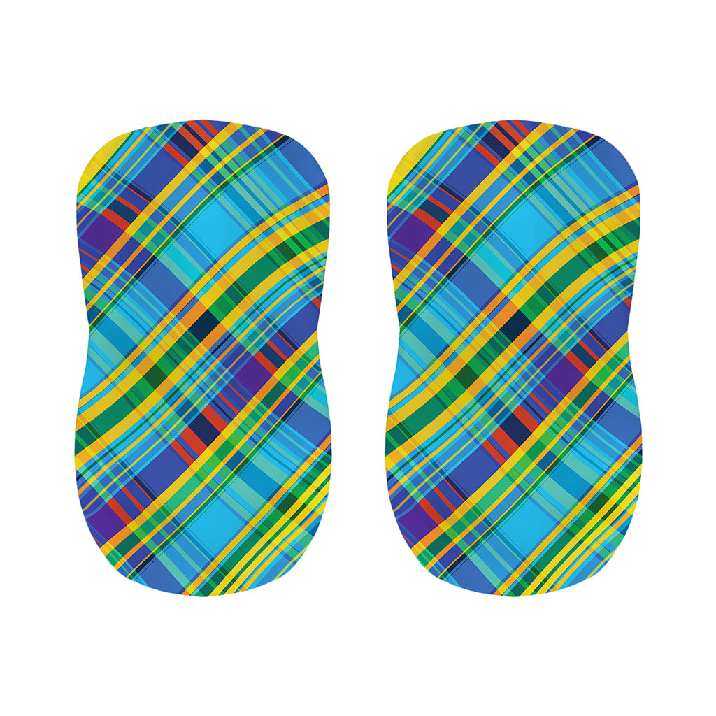Colorful Tartan Pattern Print Bar Stool Covers