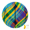 Colorful Tartan Pattern Print Basketball