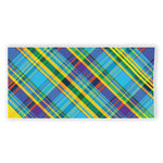Colorful Tartan Pattern Print Beach Towel