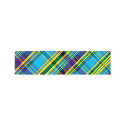 Colorful Tartan Pattern Print Bed Runner