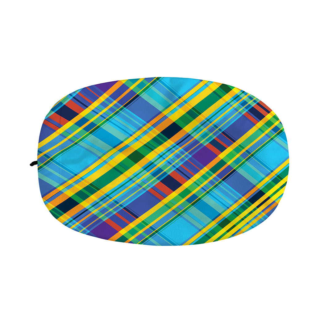 Colorful Tartan Pattern Print Car Side Mirror Covers