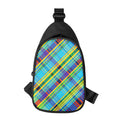 Colorful Tartan Pattern Print Sling Bag