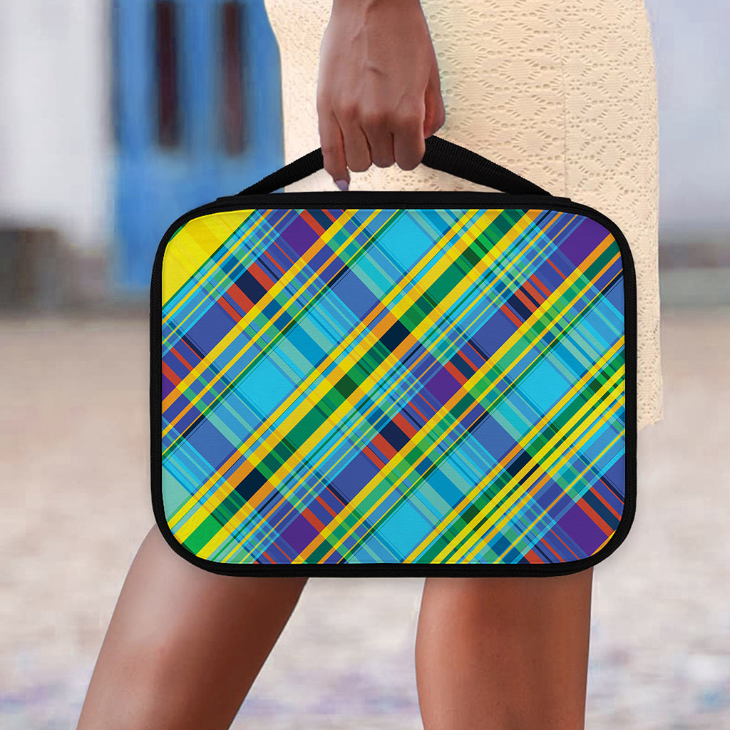 Colorful Tartan Pattern Print Classic Bible Case