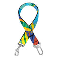 Colorful Tartan Pattern Print Dog Seat Belt