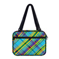 Colorful Tartan Pattern Print Double Strap Bible Bag