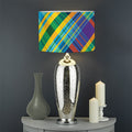 Colorful Tartan Pattern Print Drum Lamp Shade
