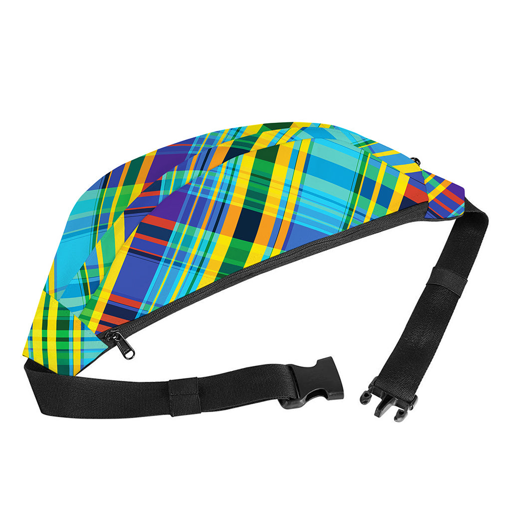 Colorful Tartan Pattern Print Fanny Pack
