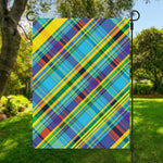 Colorful Tartan Pattern Print Garden Flag