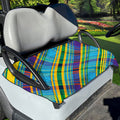 Colorful Tartan Pattern Print Golf Cart Seat Cover