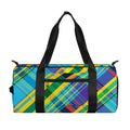 Colorful Tartan Pattern Print Gym Bag