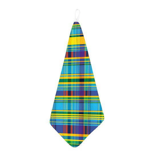 Colorful Tartan Pattern Print Hand Towel
