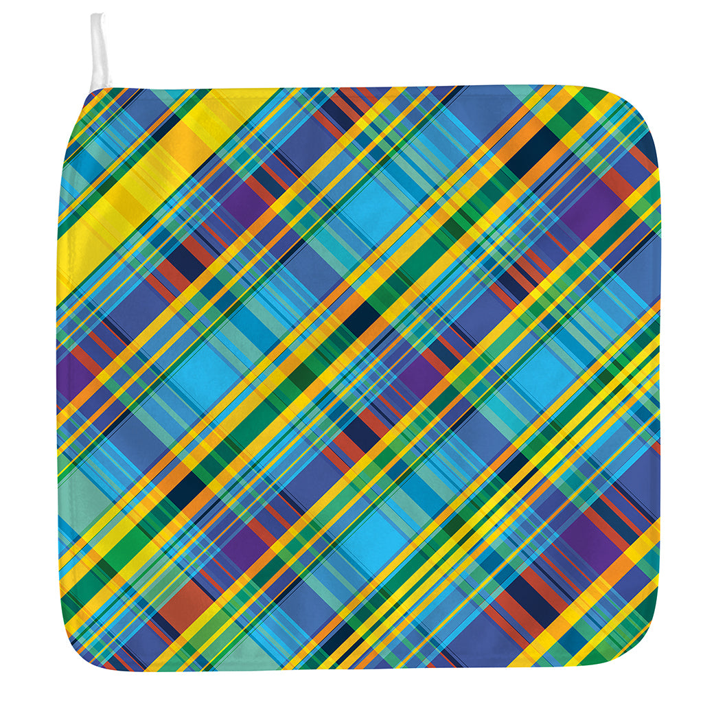 Colorful Tartan Pattern Print Hand Towel