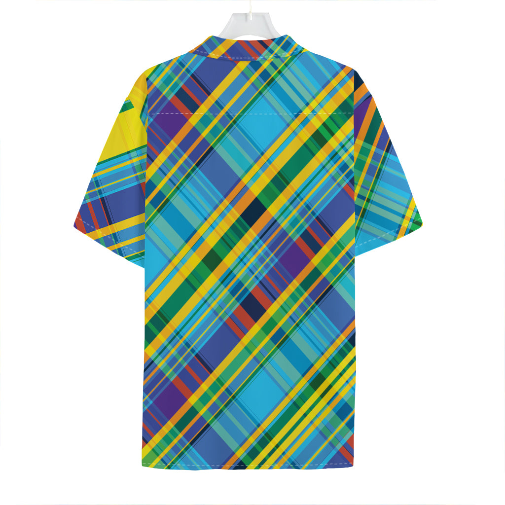 Colorful Tartan Pattern Print Hawaiian Shirt