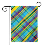 Colorful Tartan Pattern Print House Flag