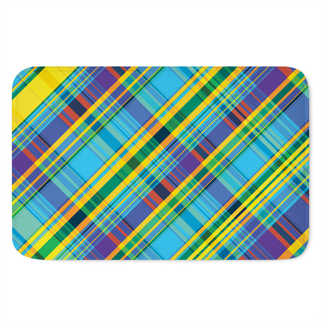 Colorful Tartan Pattern Print Indoor Door Mat