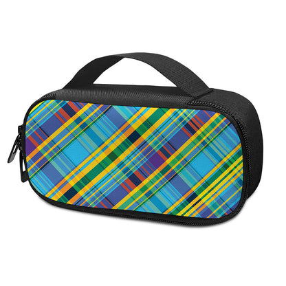 Colorful Tartan Pattern Print Insulin Cooler Travel Case