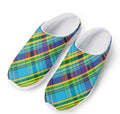 Colorful Tartan Pattern Print Mesh Casual Shoes