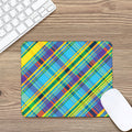Colorful Tartan Pattern Print Mouse Pad
