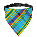 Colorful Tartan Pattern Print Over The Collar Dog Bandana