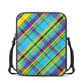 Colorful Tartan Pattern Print Rectangular Crossbody Bag