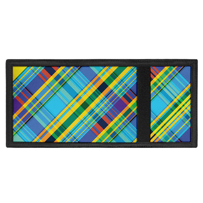 Colorful Tartan Pattern Print Trifold Wallet