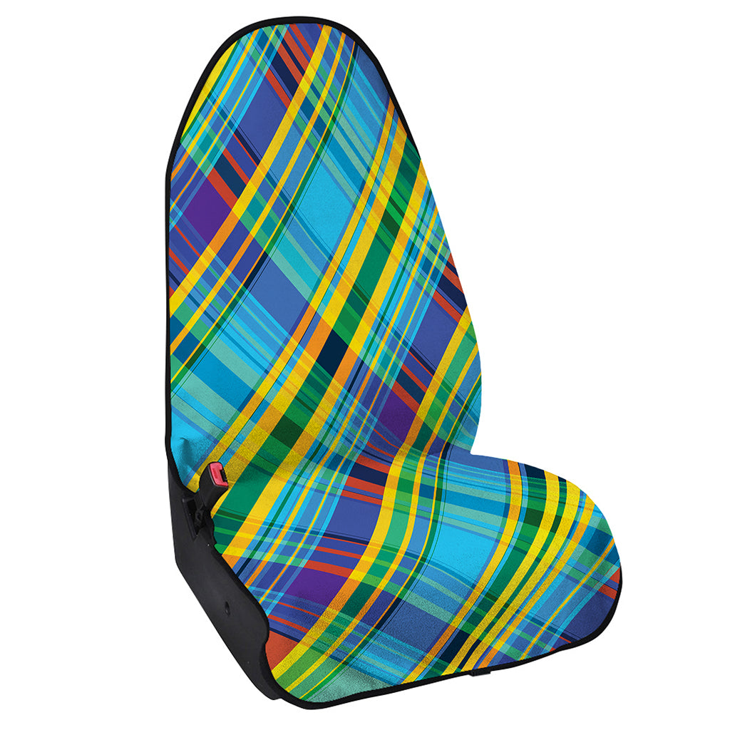 Colorful Tartan Pattern Print Waterproof Car Seat Cover
