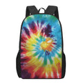 Colorful Tie Dye Print 17 Inch Backpack