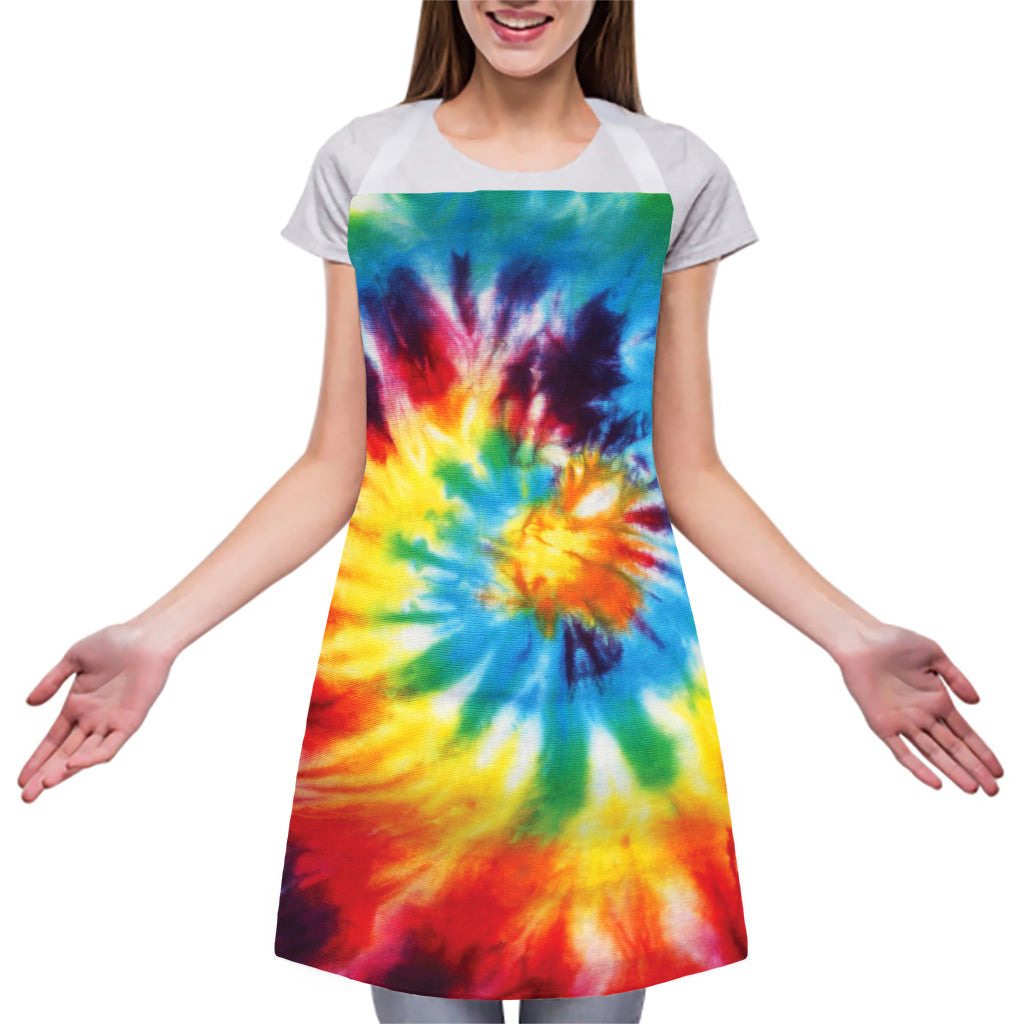 Colorful Tie Dye Print Adjustable Apron
