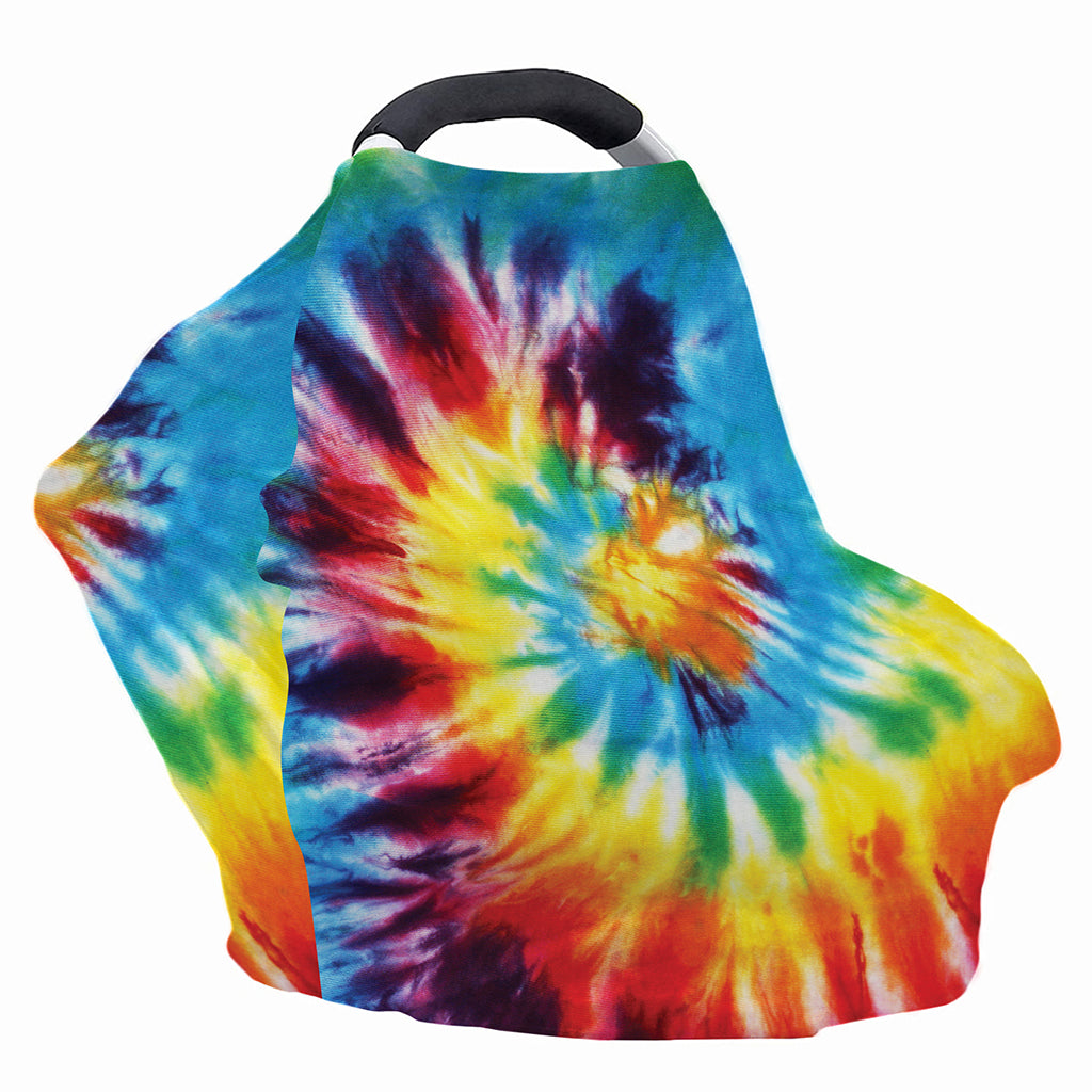 Colorful Tie Dye Print Baby Seat Cover