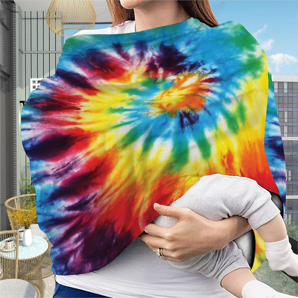 Colorful Tie Dye Print Baby Seat Cover
