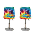 Colorful Tie Dye Print Bar Stool Covers