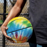 Colorful Tie Dye Print Basketball