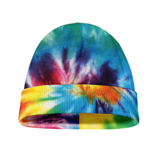 Colorful Tie Dye Print Beanie