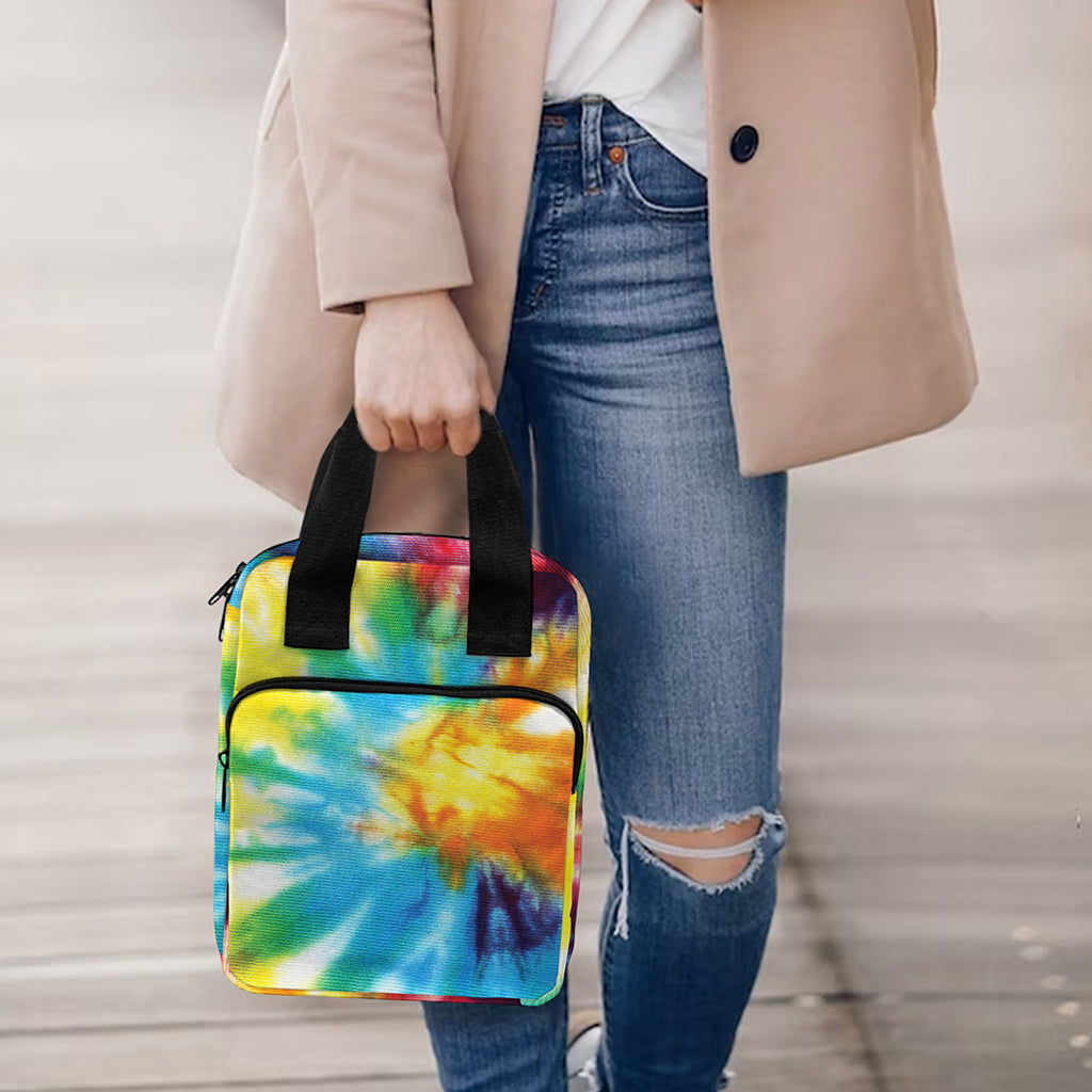 Colorful Tie Dye Print Bible Tote Bag