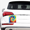 Colorful Tie Dye Print Car Sticker