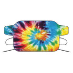 Colorful Tie Dye Print Car Windshield Snow Cover
