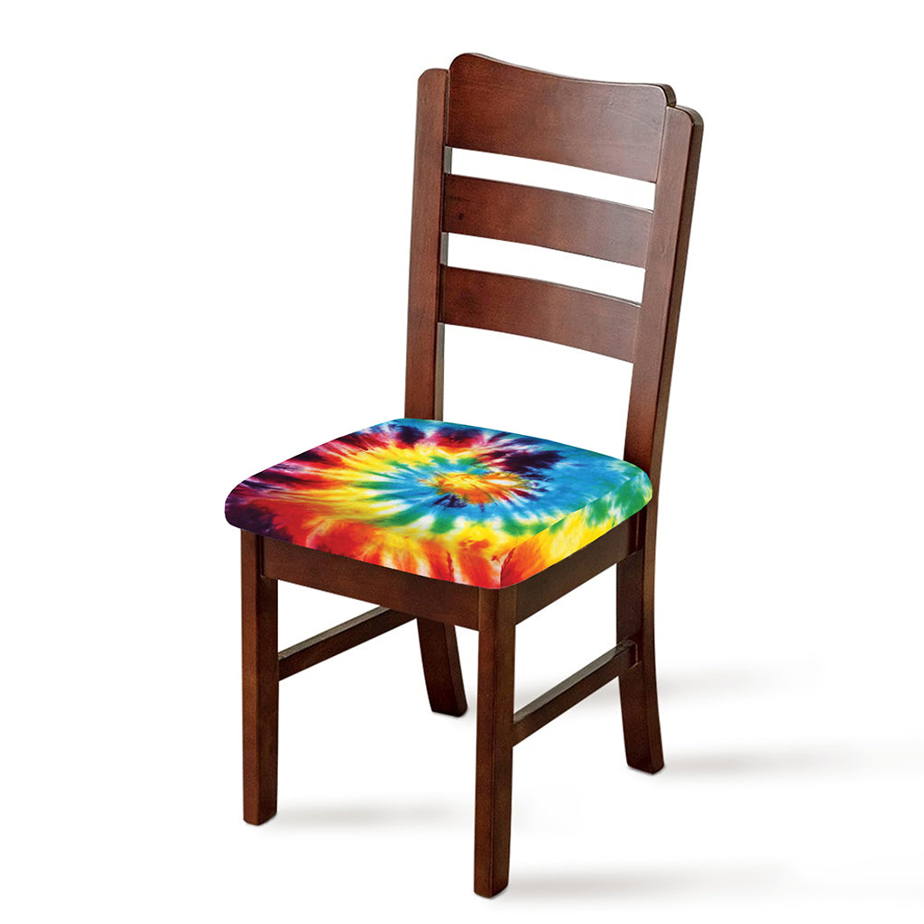 Colorful Tie Dye Print Chair Cushion Cover