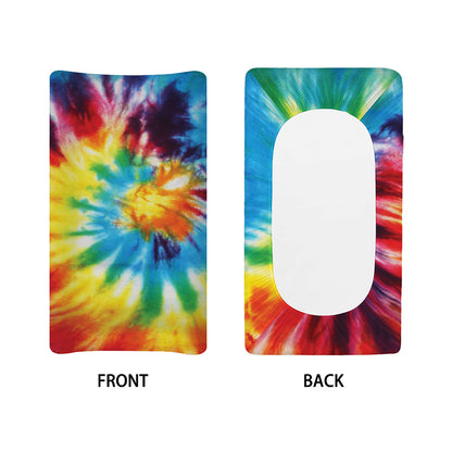 Colorful Tie Dye Print Changing Pad Cover