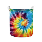 Colorful Tie Dye Print Collapsible Laundry Basket