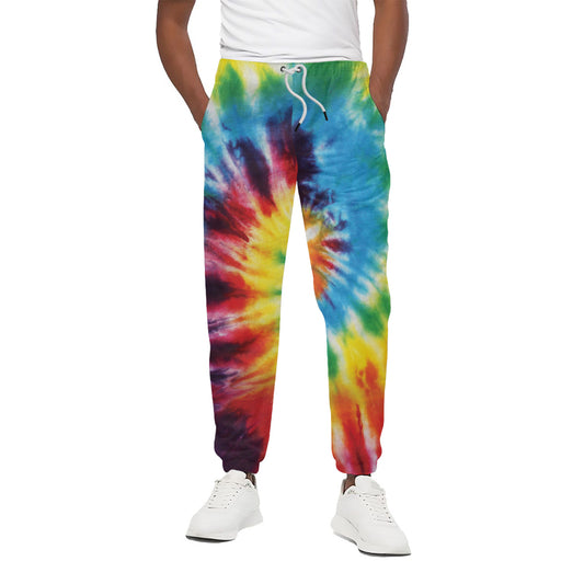 Colorful Tie Dye Print Cotton Pants