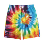 Colorful Tie Dye Print Cotton Shorts