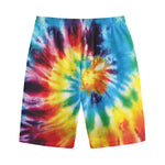 Colorful Tie Dye Print Cotton Shorts